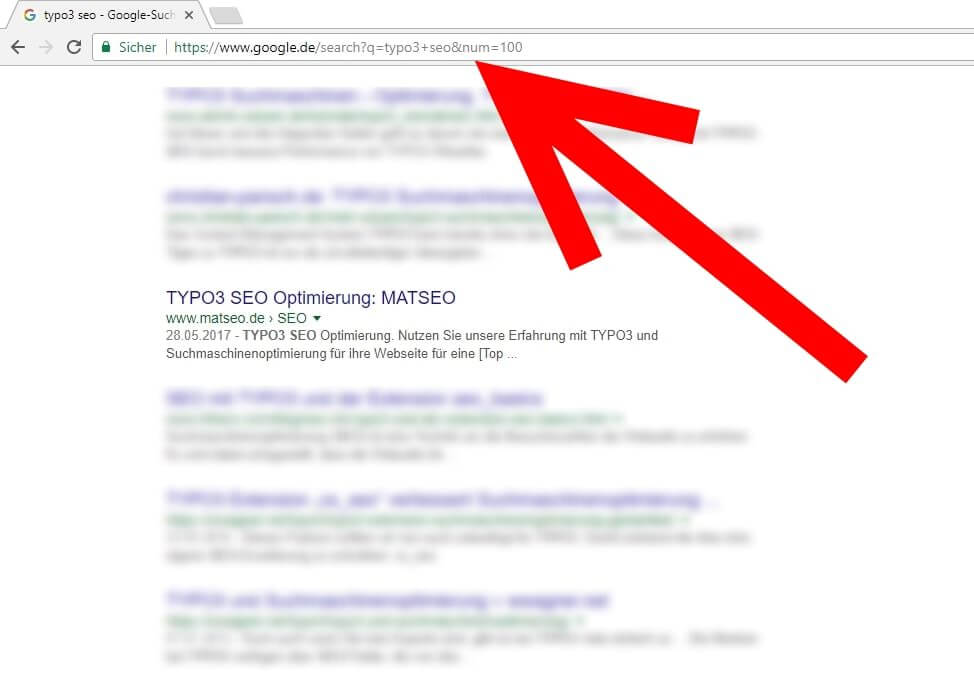 Google Trick - 100 Einträge in der Google Suche anzeigen Google Trick - 100 Einträge in Google Suche