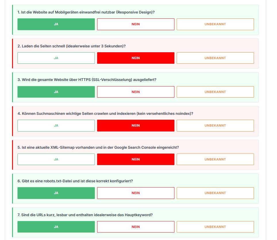 Checkliste SEO KI AI