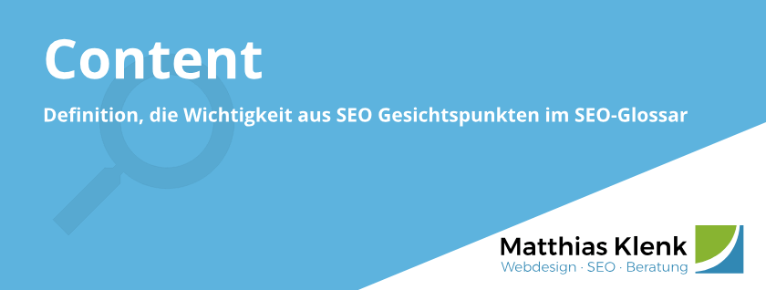 Content und SEO Texte Definition