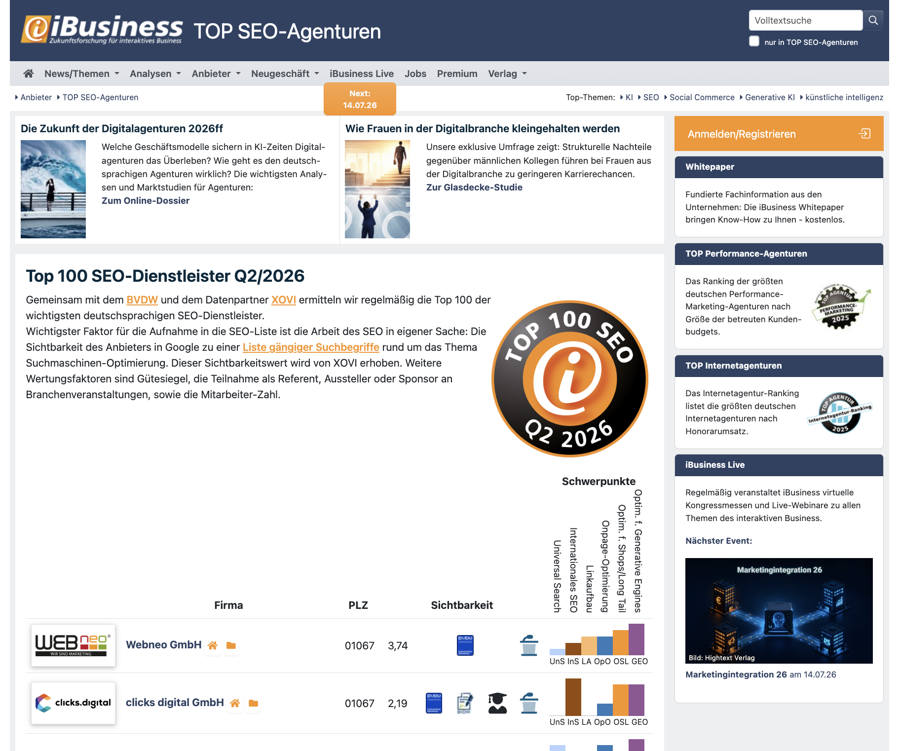 Top3 SEO-Dienstleister Matthias Klenk