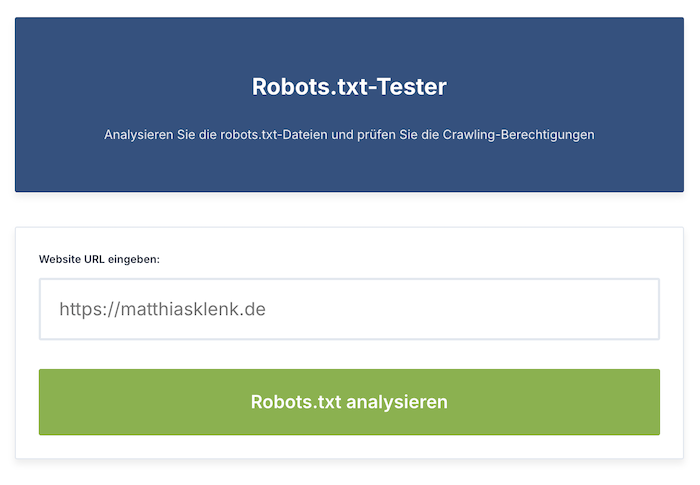 Robots-txt Tester
