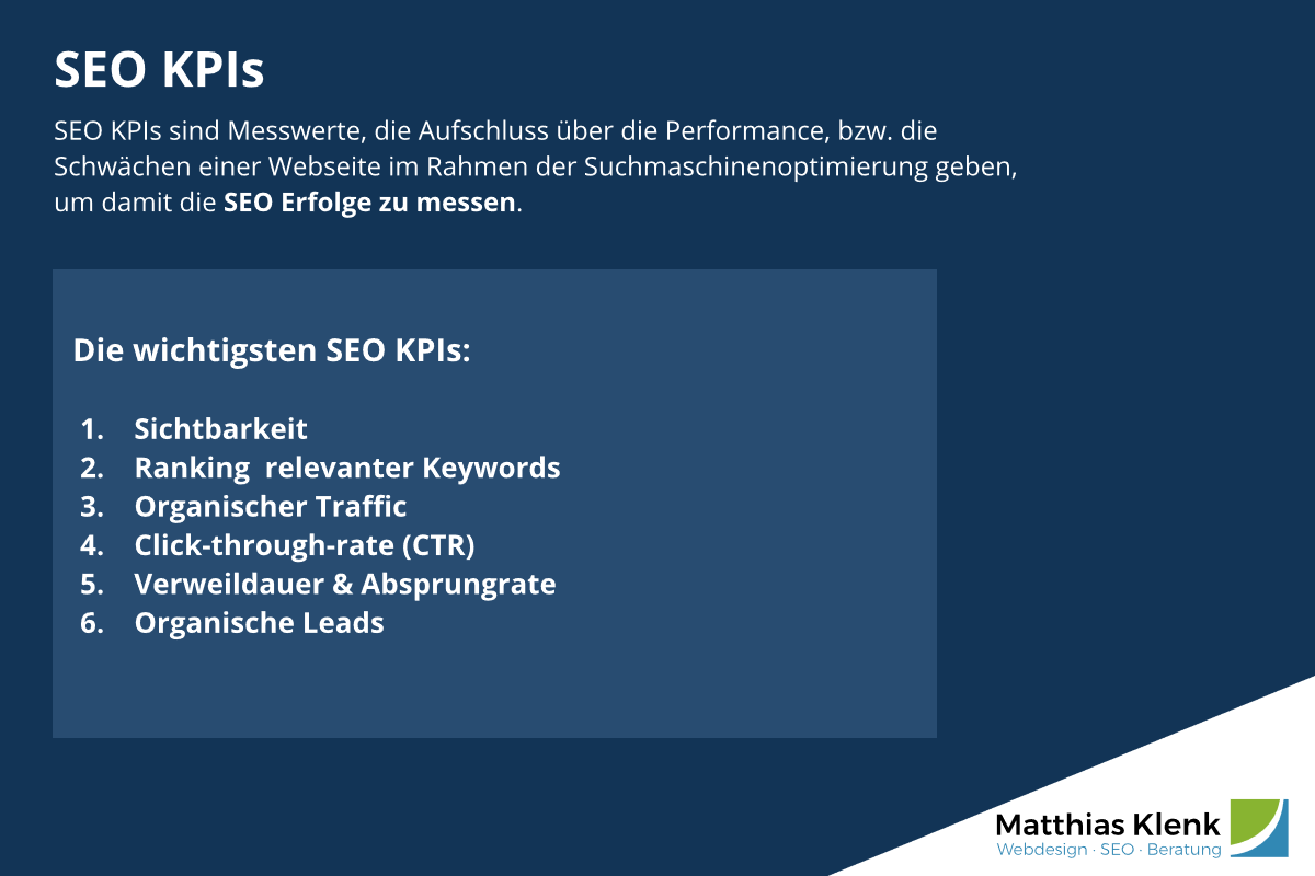 SEO-KPIs: Defintion und Übersicht