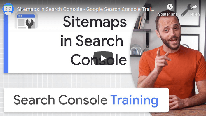 Google Ranking dazu Video Search Console Training