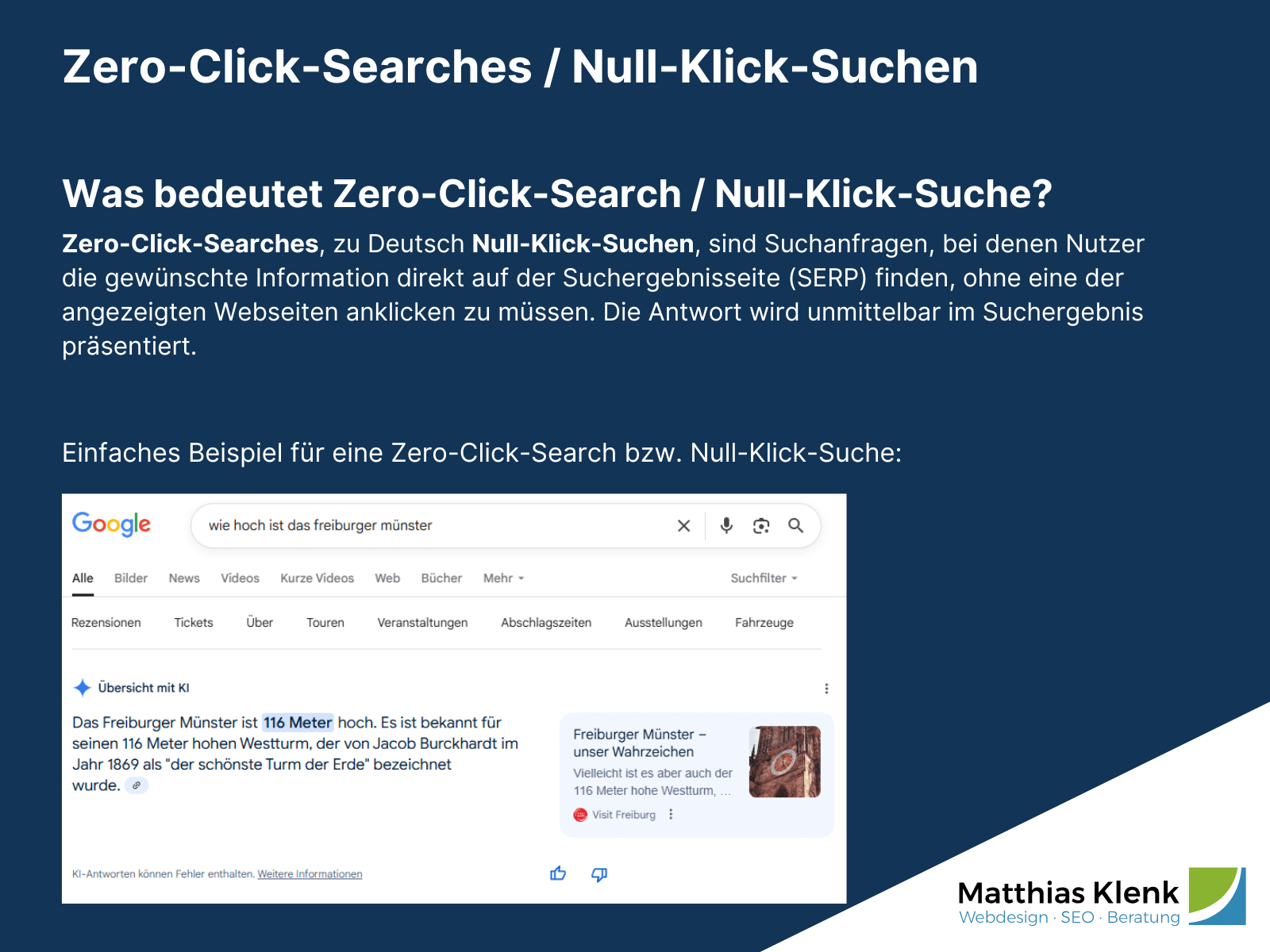 Zero-Click-Searches / Null-Klick-Suchen - Definition & Beispiel Zero-Click-Searches / Null-Klick-Suchen - Definition & Beispiel
