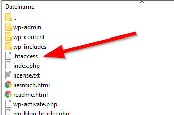 Root Folder wo finde ich die htaccess?