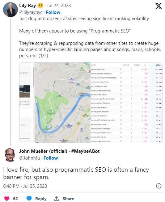 John Muller: programmatic SEO is often a fancy banner for spam
